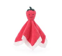 Apricot Lamb Stuffed Fruits Strawberry Comforter Blanket Security Blanket Infant Nursery Character Blanket Luxury Snuggler Plush Lovey for Newborn Baby Doll Blanket(Strawberry, 14 Inches)