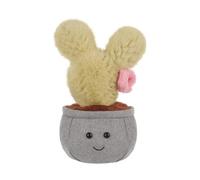 Apricot Lamb Succulent Potted Flower Plush Nopal Plant Stuffed Animals for Kids, Soft Cute Plushies Toys for Baby Girl and Boy, Fluffy Potted Flower Nopal Plant 9.5 Inches