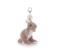 Apricot Lamb Velvet Kangaroo Stuffed Plush Keychain, Soft Plushies Cute Keychain Toys for Kids' Bag, Backpack, Purse, Brown 5.5 Inches