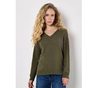 Apricot Women's Lightweight Cotton Jumper in Khaki | Size: 10 Apricot Khaki 10