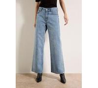 Apricot Maca Stud Jean, Blue, Size 32, Women Blue