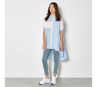 Apricot Mix & Match High-Low Shirt BLUE LARGE