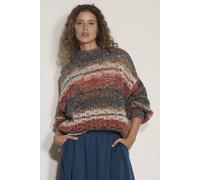 Apricot Women's Open Knit Multi-Coloured Oversized Jumper in Teal | Size: 16 Apricot Teal 16