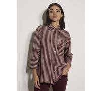 Apricot Pinstripe Oversized Shirt BLUE 2XL