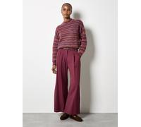 Apricot Pointelle Knit Stripe Jumper In Orange Orange 18