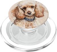 Apricot Poodle Art PopSockets PopGrip for MagSafe