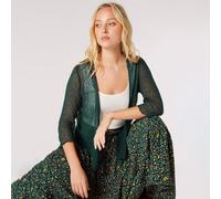 Apricot Popcorn Knit Shrug CREAM LARGE
