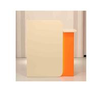 Apricot Reception Desk with Lockable Drawer Stylish Cashier Counter & Showcase Display Unit for Easy Installation Perfect Welcome Workstation for Offices & Businesses
