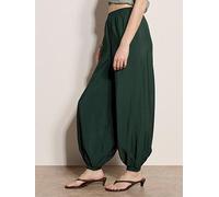 Apricot Relaxed Balloon Trouser, Green, Size S, Women Green