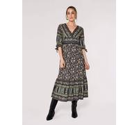 Apricot Sarasa Floral Maxi Dress In Navy Navy 8