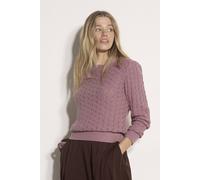 Apricot Women's Scallop Pointelle Knit Jumper in Pink | Size: 18