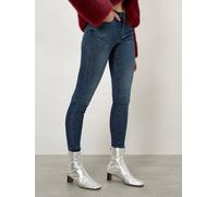 Apricot Sienna Glitter Sparkle Skinny Jeans In Navy Navy 26