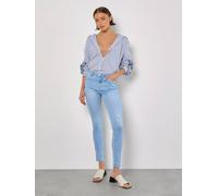 Apricot Sienna High Waist Skinny Jeans In Blue Blue 10