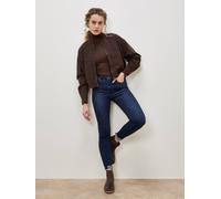 Apricot Sienna Skinny Fit Dark Wash Jeans In Navy Navy 36