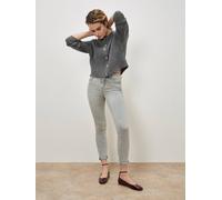 Apricot Sienna Skinny Fit Light Wash Jeans In Grey Grey 28
