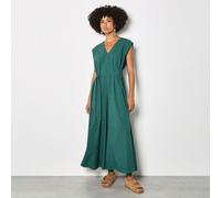 Apricot Structured Cotton Mix Warrior Super Wide Jumpsuit GREEN 2XL