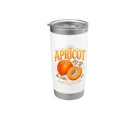 Apricot Sweet Summer Vibes Fruit Lover Orchard Market Design Stainless Steel Insulated Tumbler
