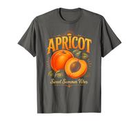 Apricot Sweet Summer Vibes Fruit Lover Orchard Market Design T-Shirt