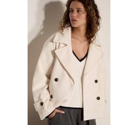 Apricot Tailored Short Peacoat Jacket In Cream Cream