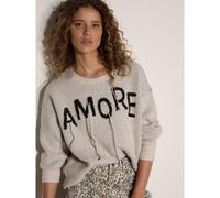 Apricot Thread "Amore" Boucle Jumper STONE LARGE
