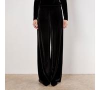 Apricot Velvet Clean Waisted Trouser BLACK EXTRA SMALL