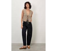 Apricot Women's Aiko Dark Wash Barrel Jeans in Blue | Size: 26 Apricot Blue 26