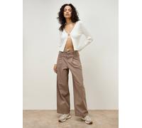 Apricot Women's Ella Wide Leg Jeans in Stone | Size: 16 Apricot Stone 16
