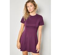 Apricot Women's Fit & Flare Jersey Mini Dress in Purple | Size: 10 Apricot Purple 10