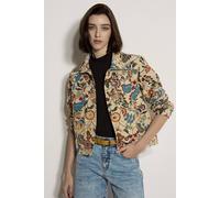 Apricot Women's Floral Tapestry Jacket | Size: 8 Apricot Multicolor 8