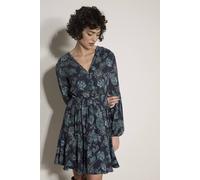 Apricot Women's Folk Floral Mini Dress in Navy | Size: 12