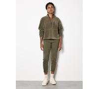 Apricot Women's Freya Paper Bag Waist Crop Skinny Fit Jeans in Khaki | Size: 16