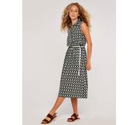 Apricot Women's Geo Drops Shirt Dress in Khaki | Size: 16 Apricot Khaki 16