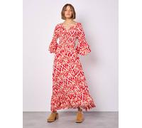 Apricot Women's Ikat Swirls Maxi Dress in Red | Size: 8 Apricot Red 8