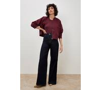 Apricot Women's Isla Wide Leg Dark Wash Jeans in Navy | Size: 26