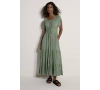 Apricot Women's Lace Detail Corset Maxi Dress in Mint | Size: 14