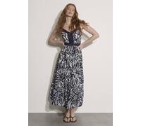 Apricot Women's Leaf Crochet Trim Cami Maxi Dress in White | Size: 16