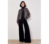 Apricot Women's Multicoloured Tweed Jacket in Black | Size: 16 Apricot Black 16