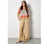 Apricot Women's Ombre Space Dye Boucle Jumper in Pink | Size: 16