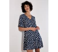 Apricot Women's Painterly Hearts Mini Dress in Navy | Size: 8 Apricot Navy 8