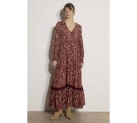 Apricot Women's Paisley Floral Maxi Dress in Burgundy | Size: 10