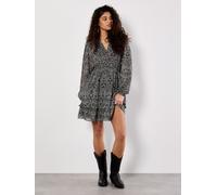 Apricot Women's Paisley Mini Dress in Black | Size: 10 Apricot Black 10