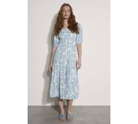 Apricot Women's Paisley Print Milkmaid Midi Dress in Cream | Size: 16 Apricot Cream 16