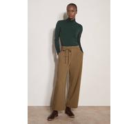 Apricot Women's Pleat Detail Tailored Trousers in Stone | Size: 8