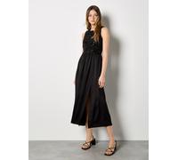 Apricot Women's Sequin Bodice Midi Dress in Black | Size: 18 Apricot Black 18