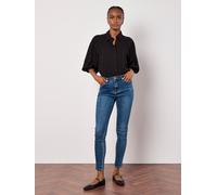 Sienna Distressed Denim Skinny Fit Jeans Apricot Blue 10