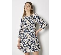 Apricot Women's Silhouette Floral Chiffon Plisse Mini Dress in Navy | Size: 14 Apricot Navy 14