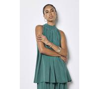 Apricot Women's Soft Pleat Tunic Top in Teal | Size: 16