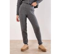 Apricot Women's Soft Ribbed Knit Slim-Leg Joggers in Grey | Size: 12 Apricot Grey 12