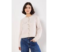 Apricot Women's Tailored Lightweight Jacket in Beige | Size: 10 Apricot Beige 10