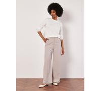 Apricot Women's Tailored Straight-Leg Trousers in Stone | Size: 10 Apricot Stone 10